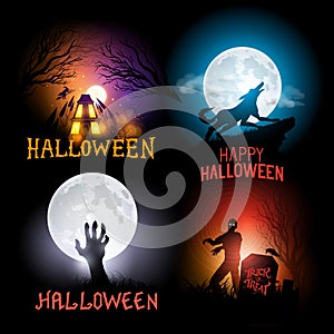 Halloween Vector Backgrounds