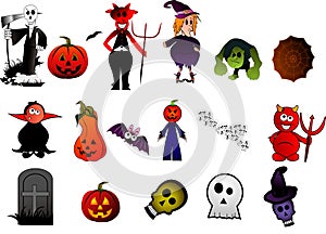 Halloween vector characters