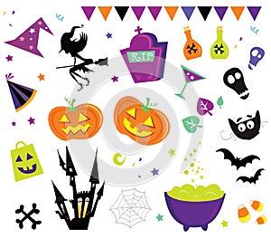 Halloween vector Icons set III