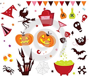 Halloween vector Icons set III