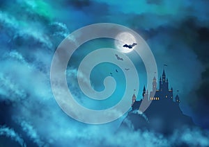 Halloween Vector Nightly Background