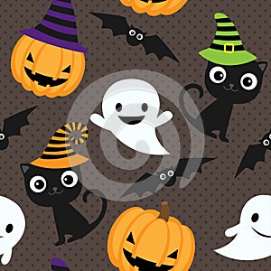 Halloween vector pattern