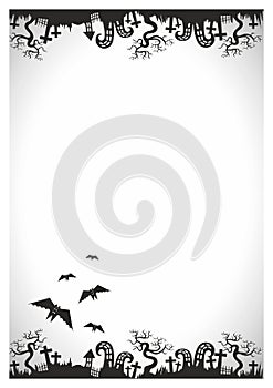 Halloween vector scary poster, flyer