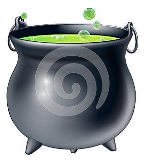 Halloween witch cauldron