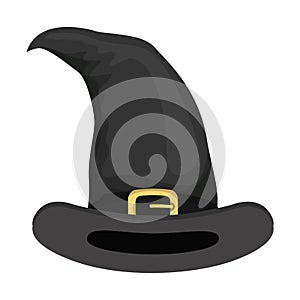 Halloween witch hat accessory icon