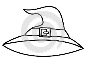 Halloween witch hat accessory icon