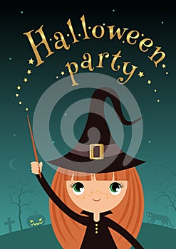 Halloween witchgirl party