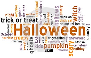 Halloween Word Cloud