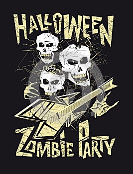 Halloween zombie party