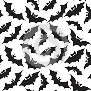 Hallowen pattern of flying bats. Ready for printing on textile and other seamless design.