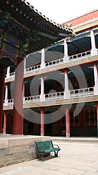 halls in a buddhist temple (putuo zongcheng) - chengde - china