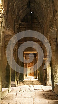 Halls of Ta Prohm temple