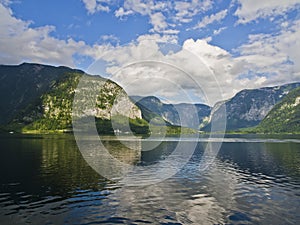 Hallstatt lake and Alp