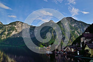 Hallstatt lake mountain