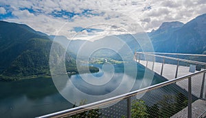 Hallstatt lake from Salzwelten Salt Mines viewpoint