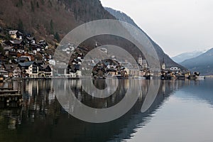 Hallstatt - lakeside town in the Alps, Austria