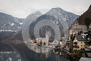 Hallstatt - lakeside town in the Alps, Austria