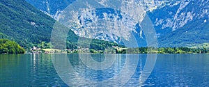 Hallstattersee lake Hallstatt Austria picturesque panorama
