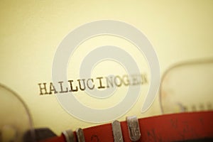 Hallucinogen concept view photo