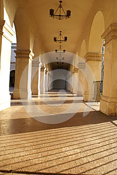 Hallway and Arch Columns