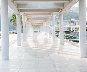 Hallway and columns