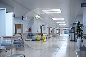 Hallway the emergency room and outpatient hospita photo