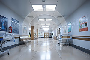 Hallway the emergency room and outpatient hospital photo