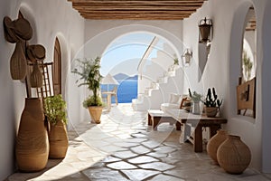 Hallway and entrance. Modern home entrance. interior of modern entrance hall.