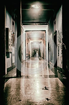 Hallway of the former barracks