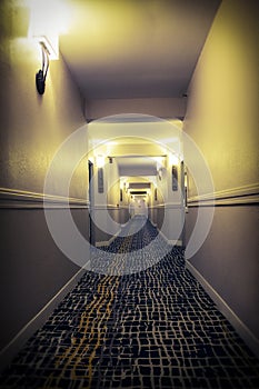 Hallway of a hotel