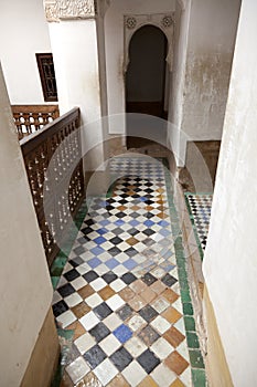 Hallway in the Medersa ben Youssef