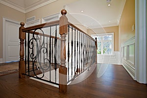 Hallway railing