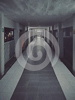 Hallways of the hospital