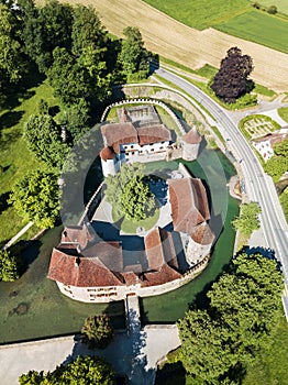 Hallwyl Castle founded in the late 12th century, Switzerland