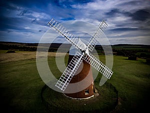 Halnaker windmill and the south downs