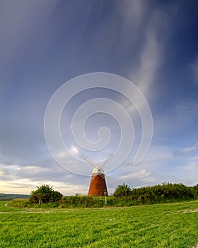 Halnaker windmill in the South Downs National Park, West Sussex, UK