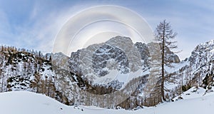 Halo over the Veliki Draski vrh mountain