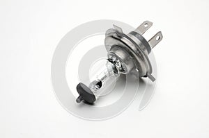 Halogen bulb for a car on a white background