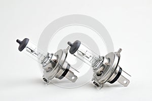 Halogen bulb for a car on a white background