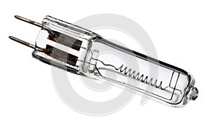 Halogen bulb on white