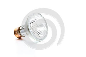 Halogen bulb on white