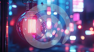 halogen emitting lightbulb