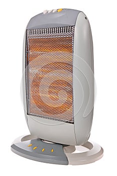 Halogen heater isolated on white photo