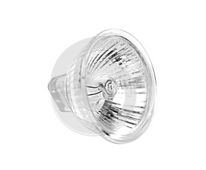 Halogen lamp projector on white
