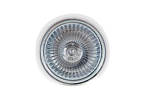 Halogen lamp on white background