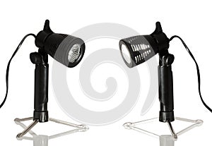 Halogen lamps isolated