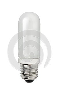 Halogen light bulb e27 isolated on a white background