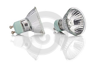Halogen Lights bulb with path photo