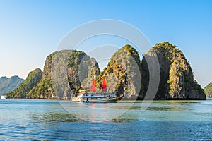 halong bay, a UNESCO World Heritage Site in Quang Ninh, Vietnam