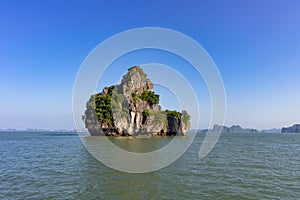 Halong Bay A UNESCO World Heritage Site in Vietnams Quang Ninh Province, a popular tourist destination. photo